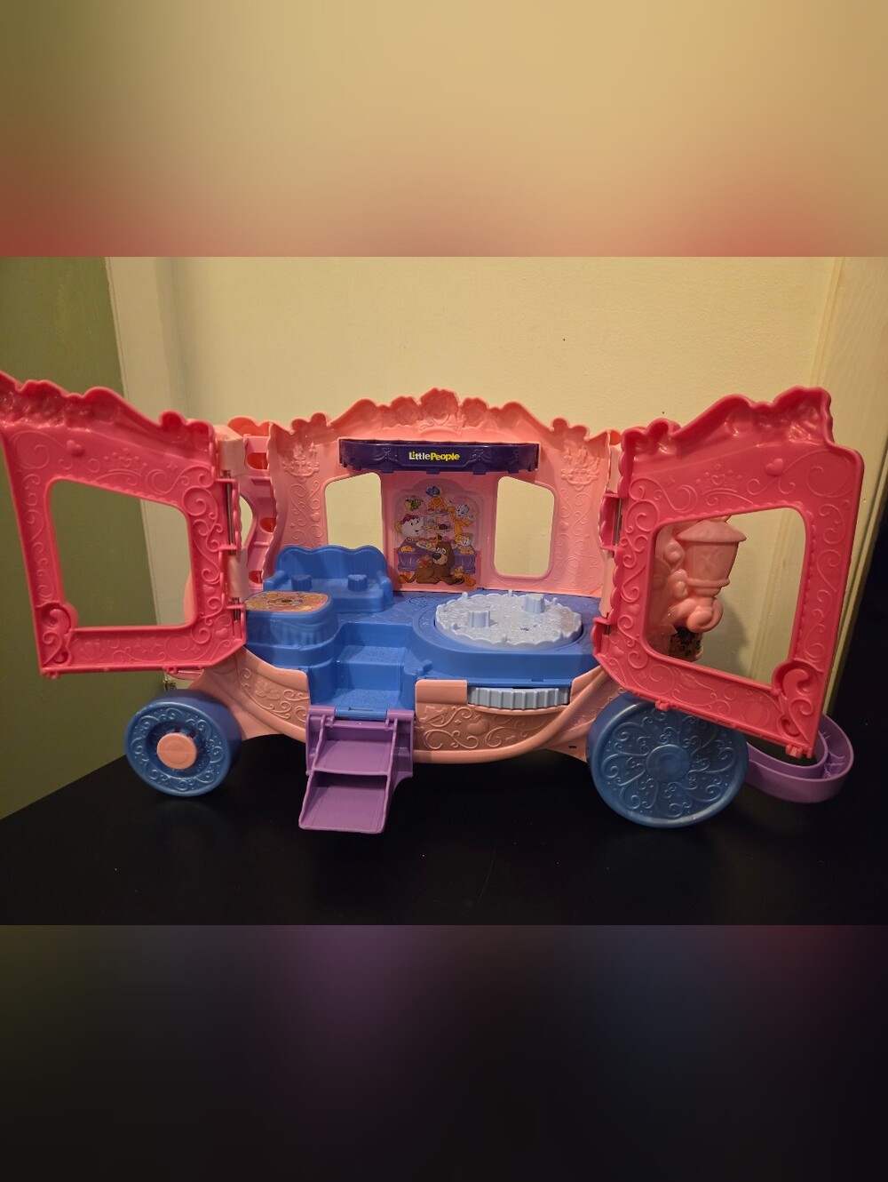 Little People Disney Princess Pull Along Musical Carriage